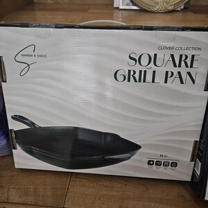 New Green 11 In Square Grill Pan